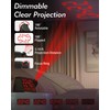 Roxicosly Projection Alarm Clock for Bedroom Ceiling, 118 dB Super