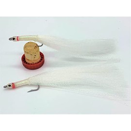 BestCity Saltwater Fly Fishing White Sand Eels / Sandeels Sizes 2 & 2/0 Pack of 10