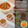 380mL Soup Freezer Molds Food Freezing Container 6 Pcs,1.5 cup