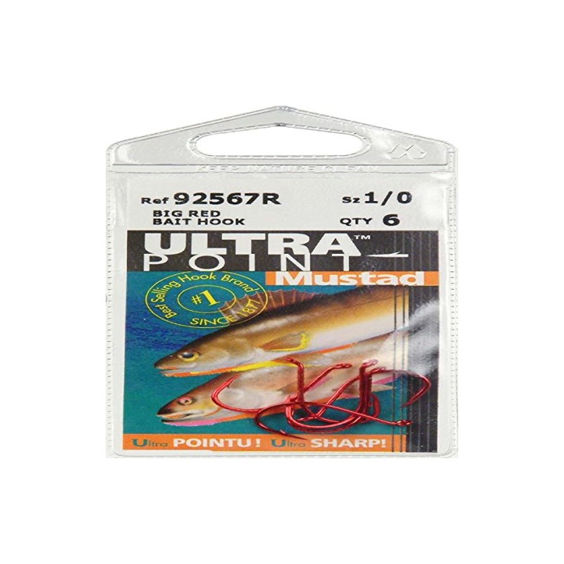 Mustad UltraPoint 92553NP 1X Strong Octopus Bait Fishing Hook