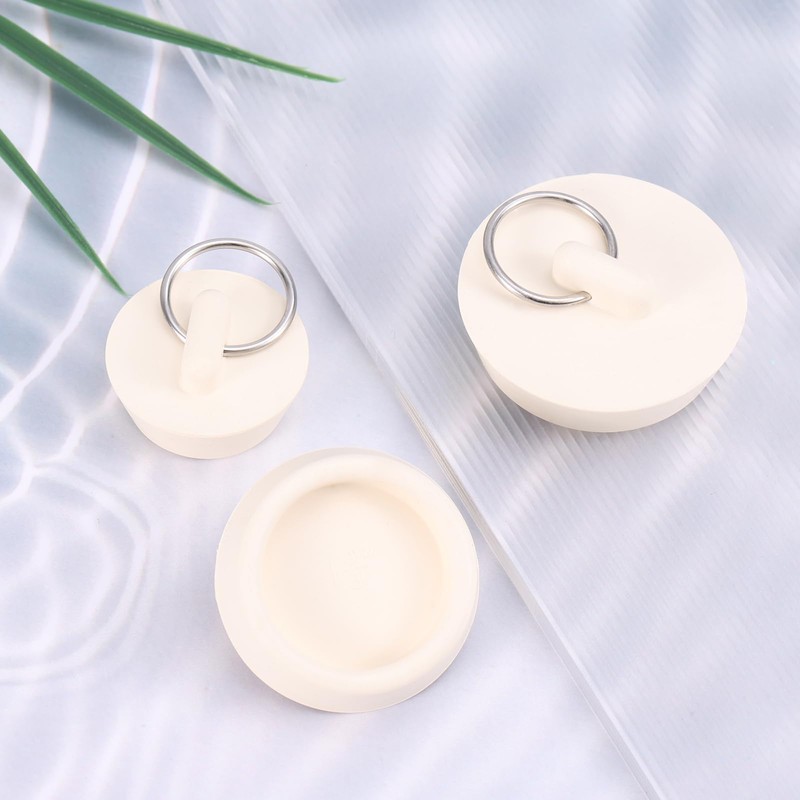 BOXOB 3pcs 3 Sizes Sink Drain Stoppers, Rubber Sink Plugs