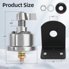 Joinfworld 12V Battery Disconnect Switch with Side Post Mounting Bracket,