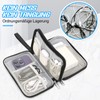 Double Layer Electronic Organiser, Travel Cable Bag, Portable Electronic Storage
