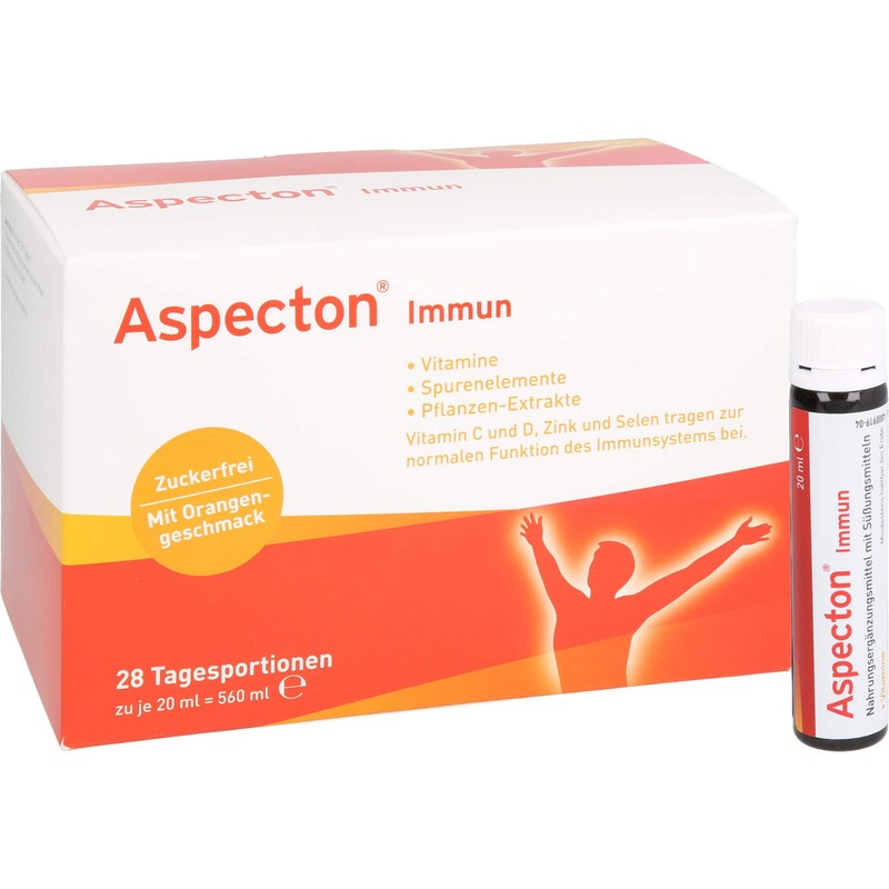 Aspecton Immune Sugar Free Drinking Bottles 28 Ampoules