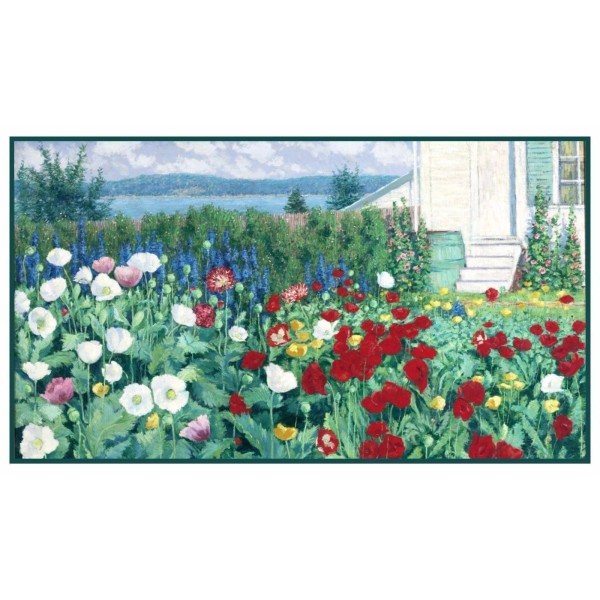 Orenco Originals Summer Garden Iron Island Maine by John Leslie