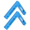 2Pcs/Set Aluminum Alloy Carpenter 90 Degree Right Angle Positioner Clamps