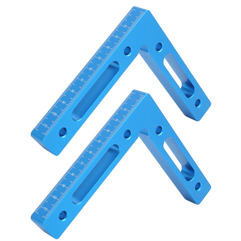 2Pcs/Set Aluminum Alloy Carpenter 90 Degree Right Angle Positioner Clamps