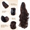 TESS Ponytail Clip Extensions, 45 cm Wavy Ponytail Hairpiece, #M4