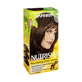 Garnier Nutrisse Haircolor, 53 Medium Golden Brown 1 ea (Pack of 3)