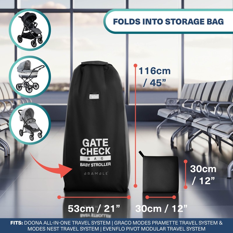Bramble Large Stroller Bag for Airplane Travel Gate Check in