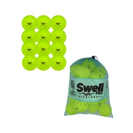 Swell PBG Sports Outdoor Pickleballs - (12) 40 Hole Pickleball Balls - USA Pickleball (USAPA) Approved