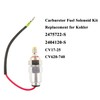 munirater Carburetor Fuel Solenoid Kit Replacement for Kohler 2475722-S, 2404120-S,CV17-25,