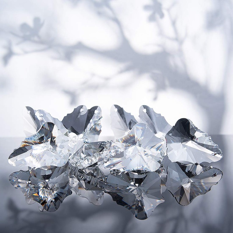 longsheng 10pcs Crystal Prisms Heart Shape Chandelier Drop Parts Free
