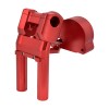 YHMTIVTU Red 10" Risers Clamp Gauge Housing For Harley Road