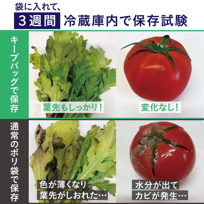 Alphax Freshness Retention Bags, Storage Bags, Vegetables, Fruits, Keep Bags,
