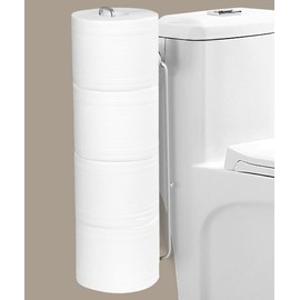Mivvosakuki Over The Tank Toilet Paper Holder Bathroom Toilet Tissue Paper Roll Storage Holder Wall Mount Brushed Nickel,Metal Hanging Adhesive Toilet Paper Holder Dispenser Toilet Paper Organizer 1p