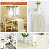 Cheesecloth Table Runner for Wedding Birthday Baby Shower Party Decoration