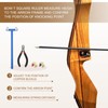 sourcing map Archery Bows Square T-Shape Ruler Tool Nocking Points