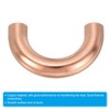 PATIKIL 3/8" OD 45x25mm Elbow Copper Pipe Fitting, 3Pcs 180