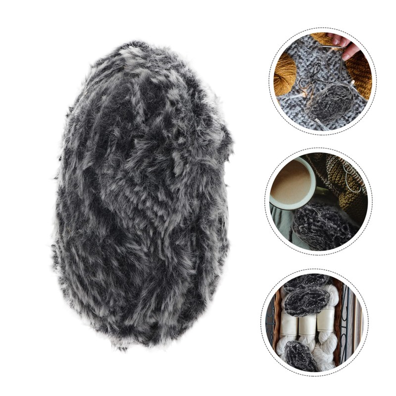DOITOOL Chunky Faux Fur Yarn for Knitting Crocheting Soft Durable