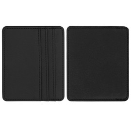 ALLY-MAGIC Credit Card Holder Wallet, RFID Blocking Genuine Leather Unisex Slim Credit Card Case Holder Debit Wallet Sleeve for Men & Women Y6-PGKT (Black)