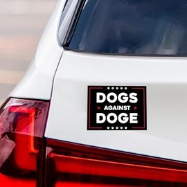 Dogs Against Doge Magnet, Resist Hate Magnet, Anti-Trump, Resist Racism Car Decal, Resist Fascism - 6" x 4.5"