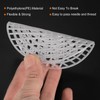 sourcing map 20Pcs Round Plastic Canvas Mesh Sheets 3.78 Inch/9.6cm