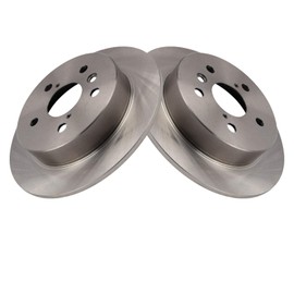 TRQ Rear Brake Rotors Set Compatible with 2018-2024 Toyota Camry