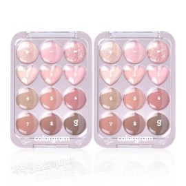 Colorgram [컬러그램] 컬러그램 눈토리얼 아이 팔레트 02 핑크더하기모브는사랑 2개 [Colorgram] Colorgram Eye Tutorial Eye Palette 02 Pink Plus Mauve is Love (2 pcs)