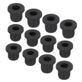 sourcing map T Shape Rubber Grommet Mount Dia 11mm/10mm,ID 7mm/6mm Black Seal Protection Cable Grommets Flexible for Cable Pipe