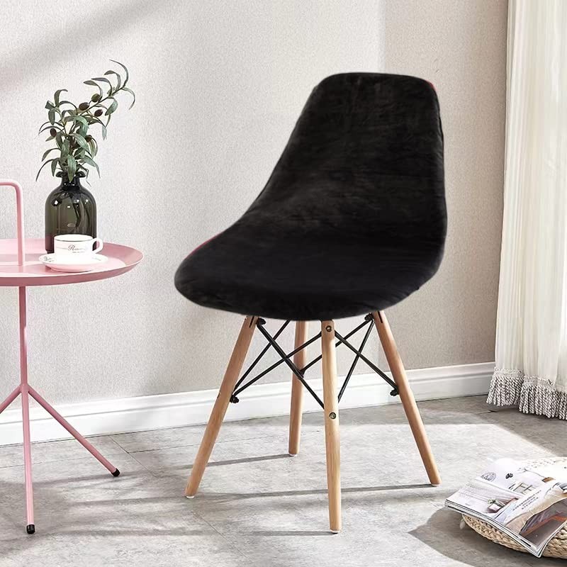 ACOFRR Stretch Shell Chair Covers Velvet Mid Century Modern Chair