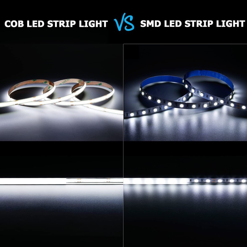 GOMING 24V COB LED Strip Light Cool White 6000K 32.8ft(10M)