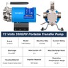 12V Portable Electric Utility Water Transfer Pump, with ON/OFF Switch