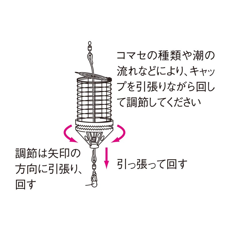Daiichi Seiko Komasekago Cap Basket 50-S Fishing