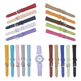 Gino Milano Women's Heart Shaped Multi-Color Faux Leather Watch - 21 Interchangeable Bands