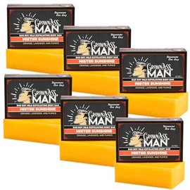 Barras exfoliantes corporales - Jabón sólido con aceites naturales y exfoliante suave - Sin plástico y ecológico, natural y orgánico para todo tipo de piel, barra de 4 oz - Mister Sunshine