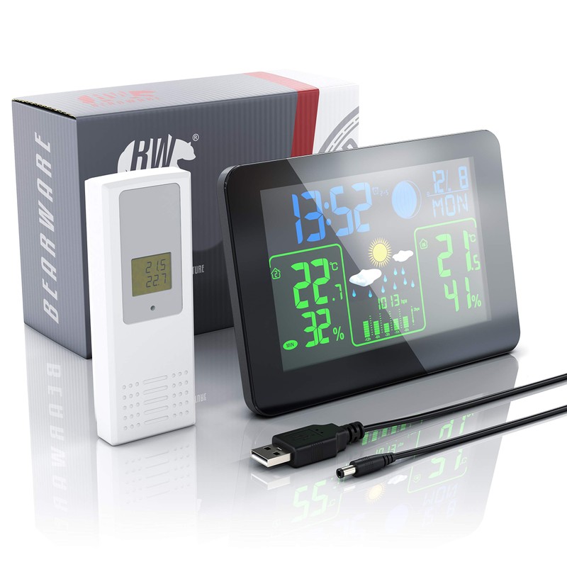 CSL Wireless Weather Station with Colour Display and Outdoor Sensor,