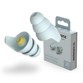 DreamBeanz Comfortable Sleep Earplugs for an Undisturbed Night's Sleep - Noise Reduction Against Snoring, Ambient Noise and Travel Noise - Reusable and Sustainable