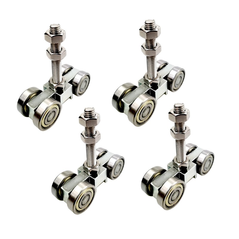 SIWOOD 4-Wheel Strut Channel Trolley 4 Pack, 800 LBS Load