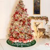 HOHOTIME 48 inch Christmas Tree Skirt, Green Tree Skirt Berry