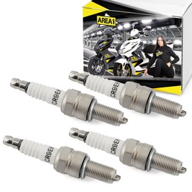 Area1 Motorcycle Spark Plug 4x Type CR9EK (Iridium/Protected) Suitable for e.g. Kaw. Z750, Z800, Z1000, Zephr 1100 ZX-6R/RR Ninja ZX-7R/RR, ZXR 400 600 750/R 1100 GPZ, KLX 300R, W650 Trident, Trident