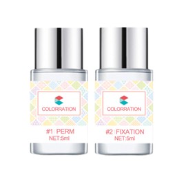 Eyelash Lifting #1 Perm + #2 Fixation for Perm and Eyelash Wave, Perm Fixation Lotion Replacement Bottle for Eyelash Lifting Lash Lift, 5 ml