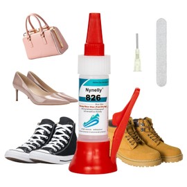 Nynelly 30g Shoe Glue, Transparent Shoe Repair Adhesive, Fast Dry & Strong Shoe Glue Sole Repair Kit, Waterproof Glue for Shoes Fixes Boots, Sneakers, Leather, Handbags, Soles Heels Repair