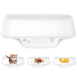 MomMed Portable Pet Scale with Hold & Tare Function, Precision Digital Scale for Newborn Puppy to 33lb