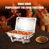 ALSO GO 9QT Chafing Dishes for Buffet 2 Pack, Stainless