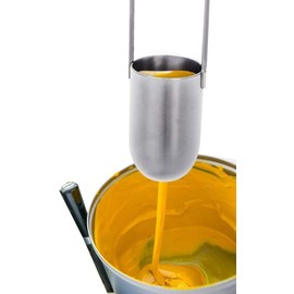 YFYIQI Zahn Cup Viscometer Cup Stainless Steel Viscosity Cup #4 Dip Type for Viscous Liquids and Mixtures Diameter 4.3 mm Viscosity Range 200cst to 1200cst Volume 44ml
