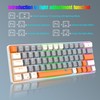 ROCK POW 60% Mechanical Gaming Keyboard 60 Percent,LED Backlit Compact