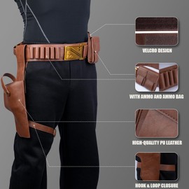 Karc Boba Belt Holster with Pouches for SW Cosplay Costume Props Accessories