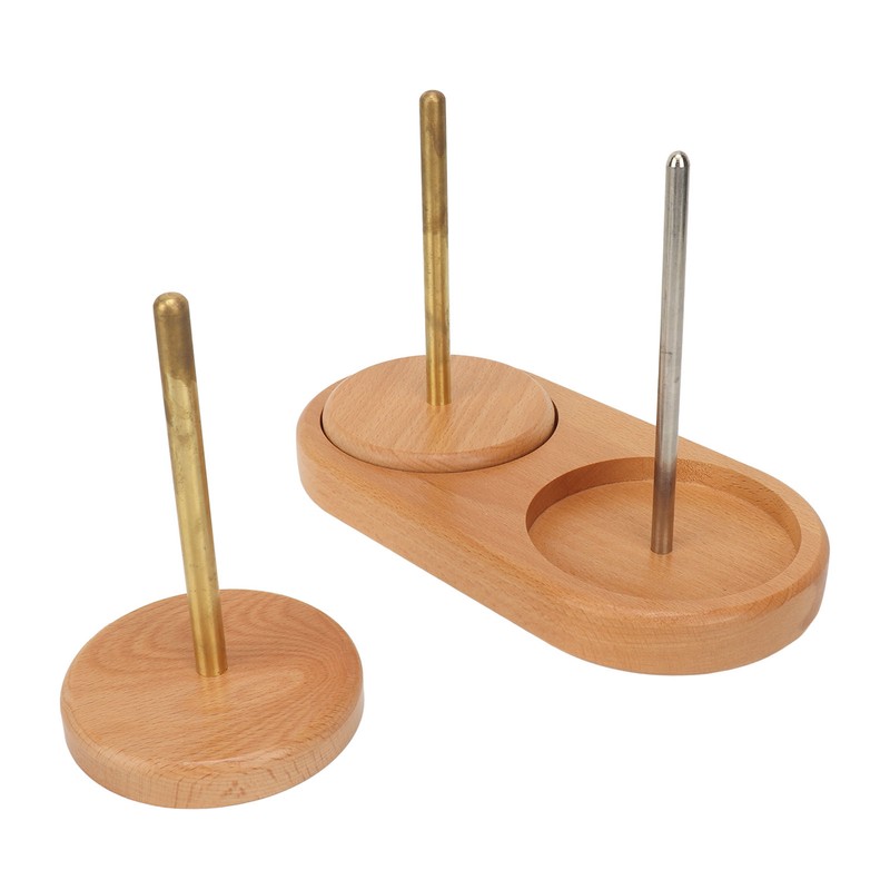 Double Yarn Holder Detachable Rotatable Large Capacity Yarn Ball Stand