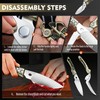 Dream Reach Kitchen Poultry Shears - Heavy Duty Detachable Cooking
